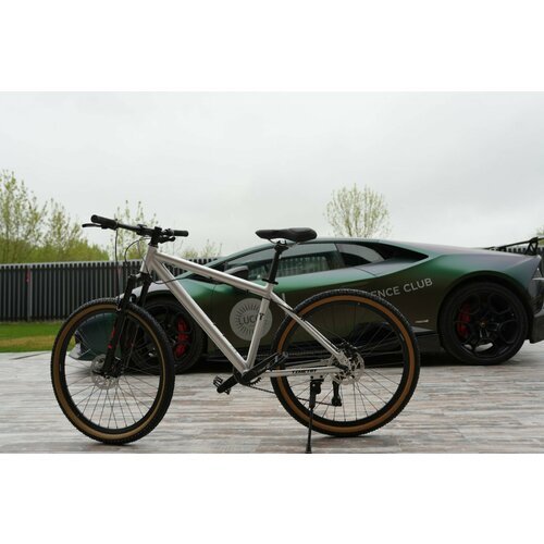 Велосипед Time Try ТT281/9s 26' Алюминиевая рама 17', Взрослый Подростковый Спортивный, серый глянец