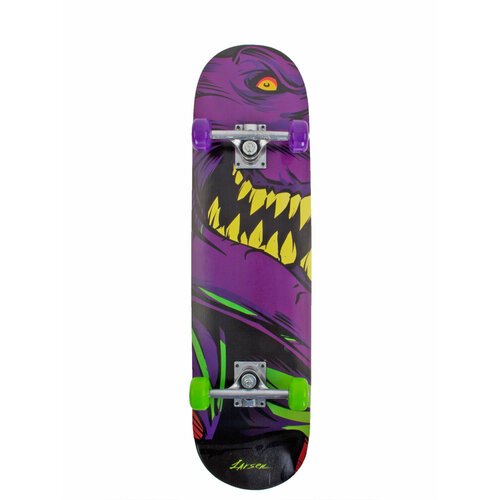 Детский скейтборд Larsen Street 1, 31x8, фиолетовый/черный