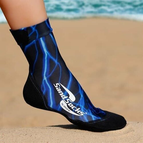 (S) Vincere SAND SOCKS BLUE LIGHTNING Носки для пляжного волейбола Черный/Синий