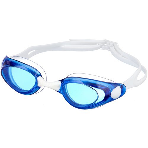 Очки для плавания Atemi, силикон (бел/син), B401