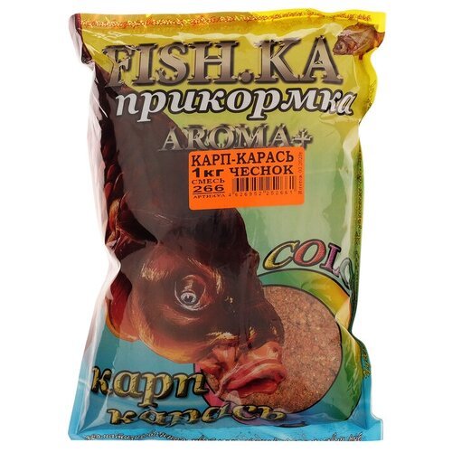 Прикормка Fish.ka Карп-Карась чеснок, 1 кг