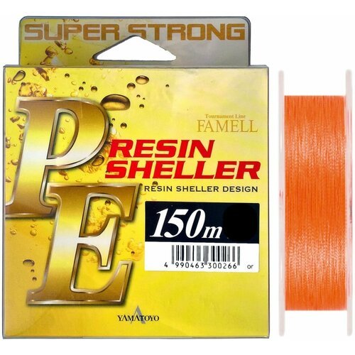 Шнур YAMATOYO PE Х4 RESIN SHELLER 150m Orange #1.2/18Lb