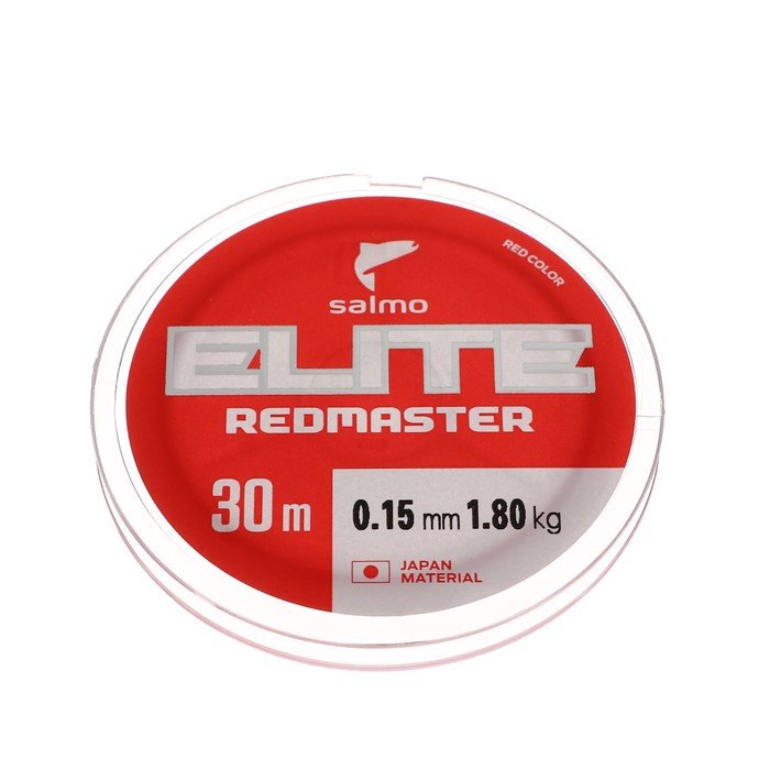 Леска монофильная зимняя Salmo Elite REDMASTER, диаметр 0.15 мм, тест 1.8 кг, 30 м