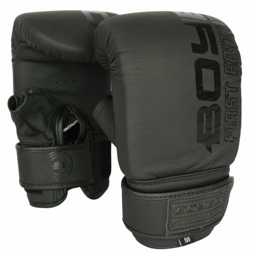 Снарядные перчатки боксерские, для мешка, груши BoyBo First Edition - Черный (M)