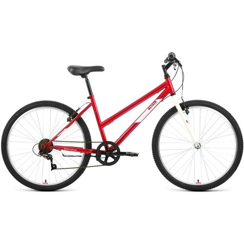 Женский велосипед Altair MTB HT 26 Low, год 2022, цвет Красный-Белый, ростовка 17