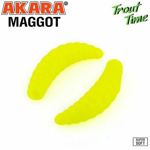 Силиконовая приманка AKARA Trout Time MAGGOT 1,3 Color 04Y SHRIMP (креветка)