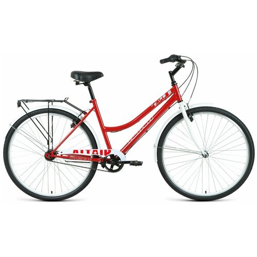 Велосипед Altair City 28 low 3.0 2021 рост 19' темно-красный/белый