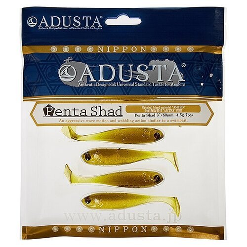 Приманка Adusta Penta shad 3' #118 Ghost Ayu