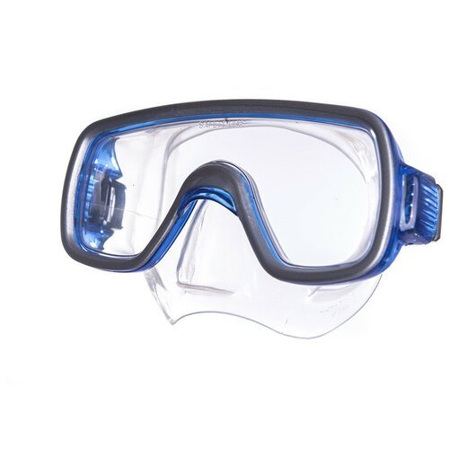 Маска для плавания Salvas Geo Jr Mask, арт. CA105S1BYSTH, безопасное стекло, силикон, размер Junior, синий