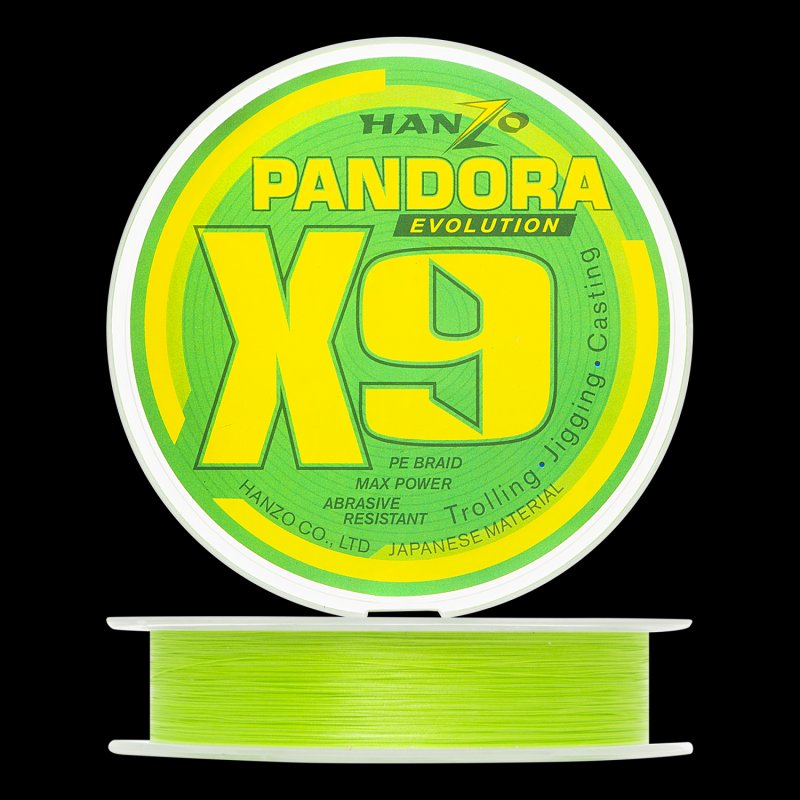 Шнур плетеный Hanzo Pandora Evolution X9 #0,6 0,13мм 150м 150м (green)