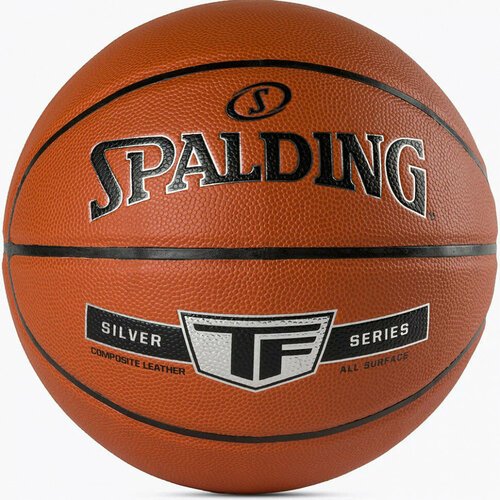 Мяч баскетбольный SPALDING Silver TF 76859Z_7, р.7, коричнево-черный