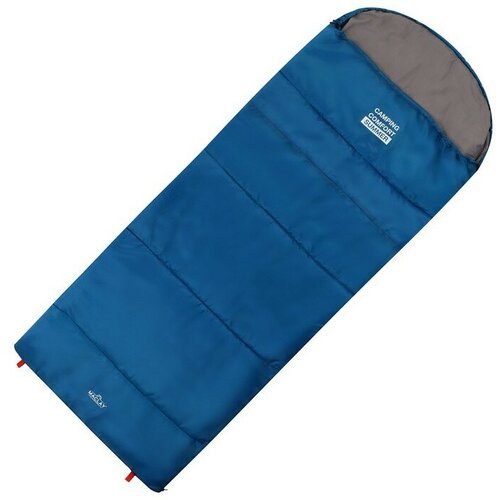 Спальник-одеяло Maclay camping comfort summer, 2 слоя, правый, с подголовником, 220х90 см, +10/+25°С