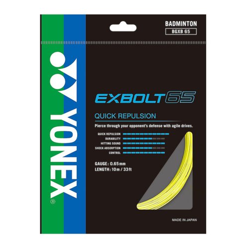 Струна для бадминтона Yonex 10m Exbolt 65 BGXB65-YW, Yellow