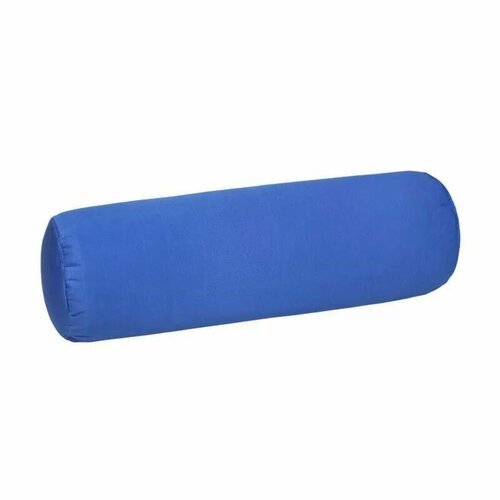 Болстер для йоги Madrem 70x22 см с гречишной лузгой, синий