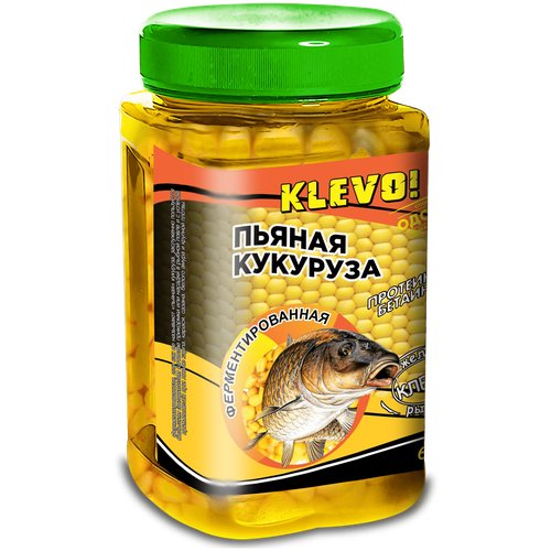 Насадка для рыбалки Пьяная ферментированная кукуруза KLEVO в ликере C.S.L. с ароматом ванили