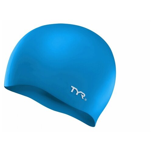 TYR Шапочка для плавания Wrinkle Free Silicone Cap голубой