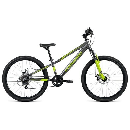 Велосипед FORWARD Rise 24 2.0 disc (2021), горный (подростковый), рама 11', колеса 24', красный/белый, 14кг [rbkw1j347010]