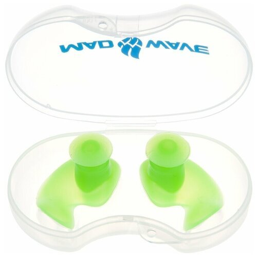 Беруши силиконовые для плавания Mad Wave Ergo Ear Plug (зеленый / 10W)