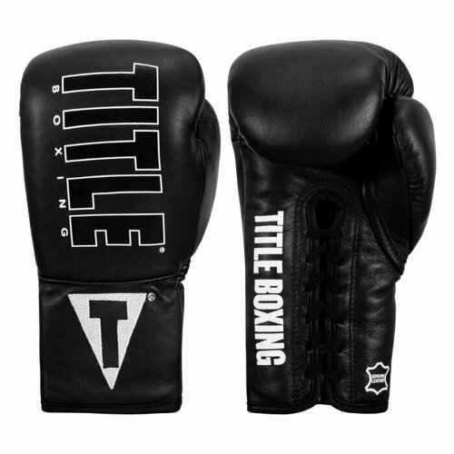 Перчатки боксерские TITLE Enforcer Official Pro Fight Gloves, 8 унций, черные