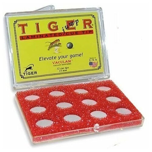 Наклейка для кия «Tiger Pro Jump Tip» 15 мм 45.102.15.0