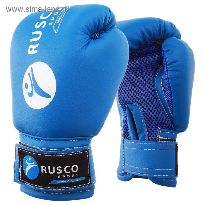 Перчатки боксёрские детские RuscoSport, синие, размер 6 oz