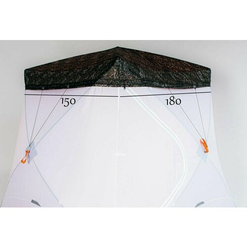 Антидождевая накидка '6 углов' для зимней палатки куб лонг long, размер по крыше 180х150 см, цвет темный лес
