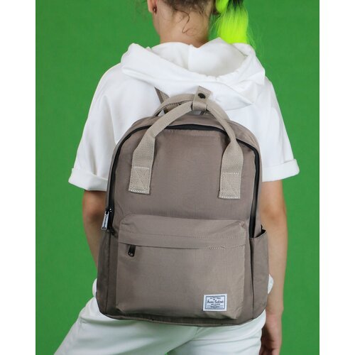 Молодежный городской рюкзак Forever Cultivate 9020-3 с влагозащитой, для учебы и путешествий, темно-бежевый
