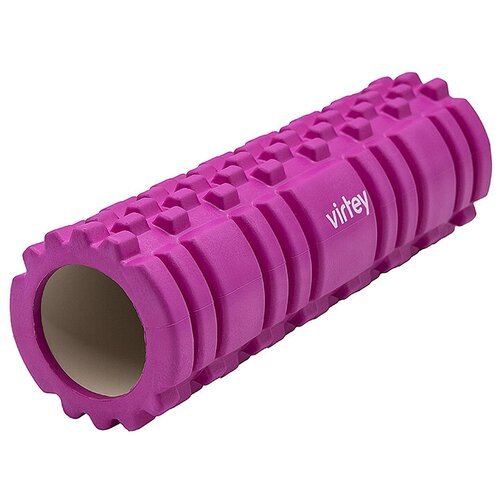 Ролик массажный для йоги и фитнеса Virtey LKEM-3024A 30см*10см/Валик для йоги/массажный валик/Спортивный массажный валик для спины и ног