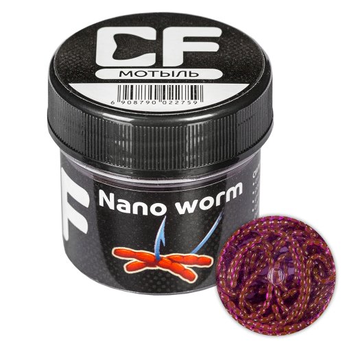 Силиконовая приманка CF Nano worm 86-90-12-6 9см. 23шт.