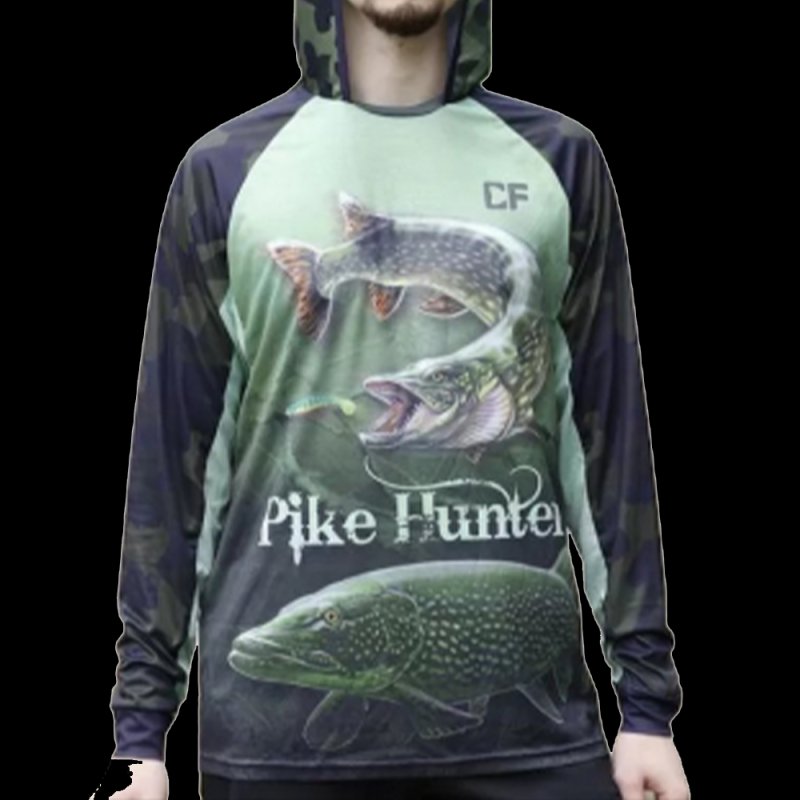 Худи Crazy Fish Pike Hunter L camo