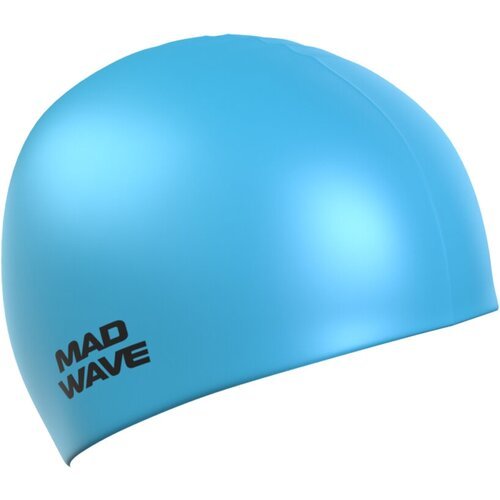 Шапочка для плавания MAD WAVE Light BIG, голубой