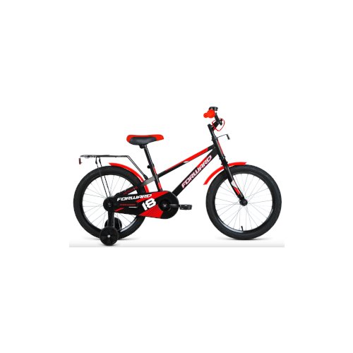 Велосипед FORWARD METEOR 18 (18' 1 ск.) 2022, черный/красный, IBK22FW18263