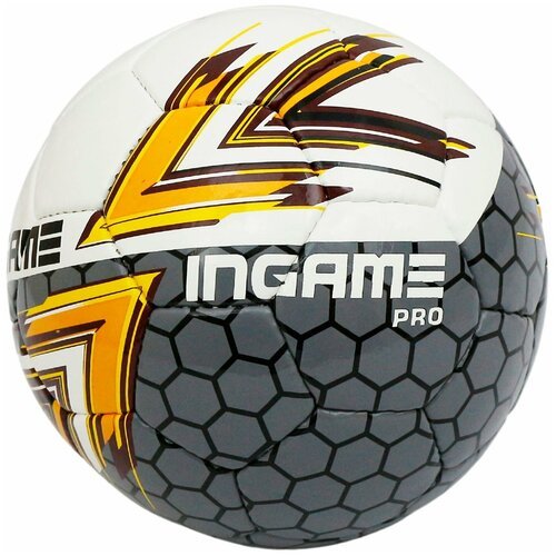 Мяч футбольный INGAME PRO, №4, (желто-серый), IFB-119