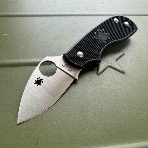 Складной нож Spyderco Squeak Black, длина лезвия 5.1 см