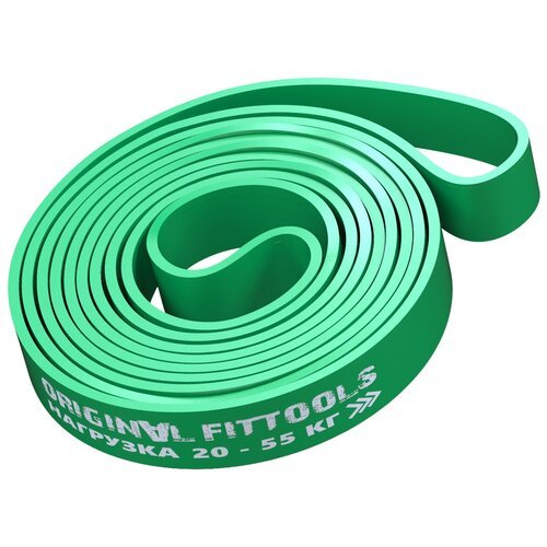 Эспандер резинка для фитнеса, для лыжника (боксера, пловца), универсальный, плечевой Original FitTools FT-EX-208-44 208 х 4.4 см 55 кг зеленый