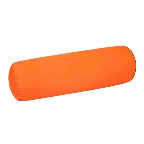 Болстер для йоги Madrem 70x22 см с гречишной лузгой, оранжевый