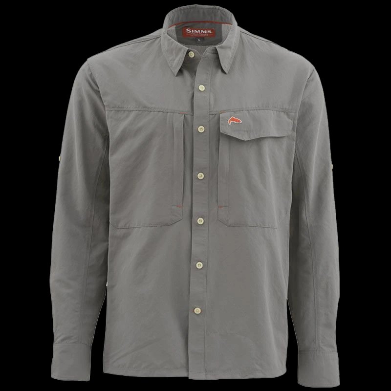 Рубашка Simms Guide LS Shirt - Solid XL Pewter