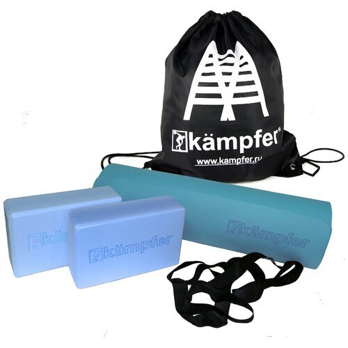 Комбо-набор для йоги Kampfer Combo Blue
