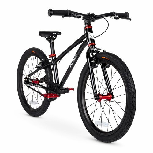 Велосипед - JETCAT - RACE PRO 20' дюймов V-BRAKE BASE - Fire Black (Черный/Красный) детский для мальчика и девочки