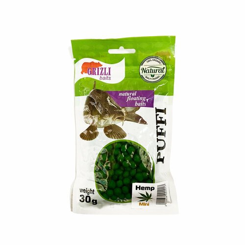 Воздушное тесто Grizzly Baits /Вкус: конопля /Вес: 30 грамм