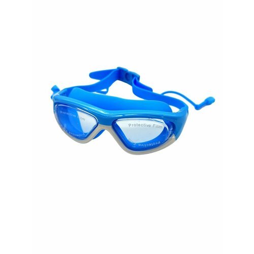 Очки для плавания NewBig с берушами и пластиковым боксом, синий