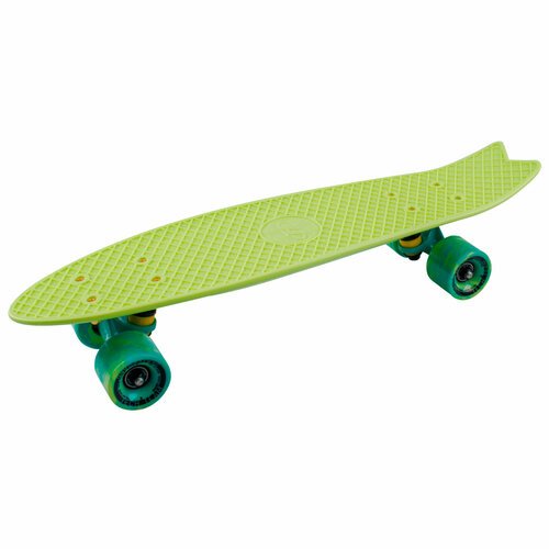 Скейтборд пластиковый Fishboard 23 light green 1/4