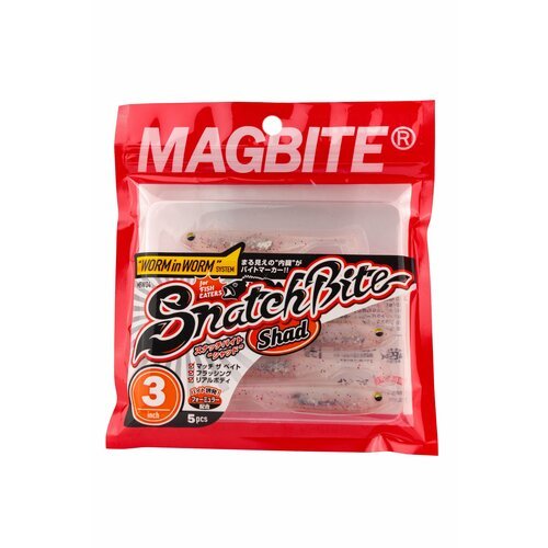 Приманка Magbite MBW04 Snatch bite shad 3-05 3.0 5шт