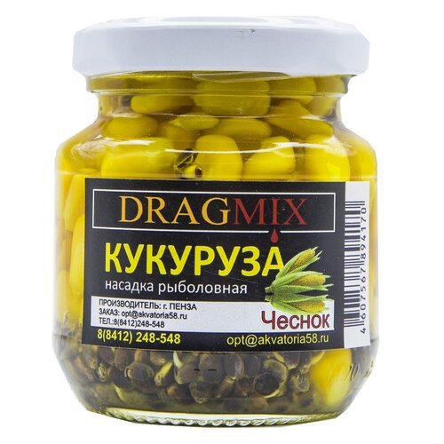 Кукуруза консервированная DRAGMIX 105гр. Чеснок