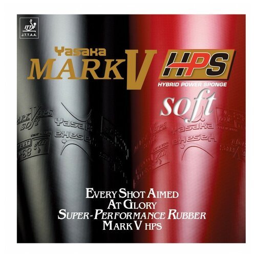 Накладка для настольного тенниса Yasaka Mark V (5) HPS Soft Black, Max