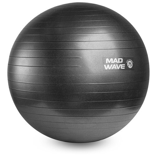 Мяч для фитнеса Mad Wave Anti Burst Gym Ball - Черный, 75