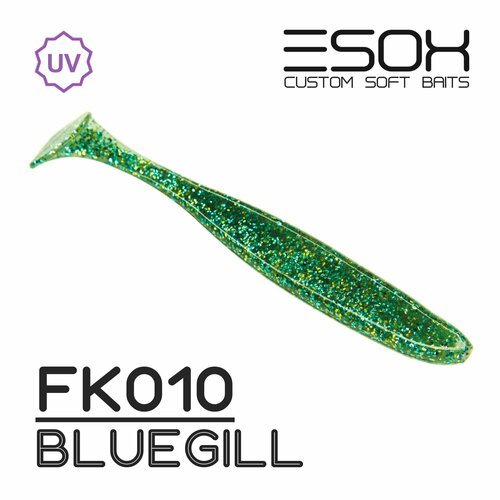 Мягкие приманки Esox SHEASY 4.4' (115мм) # FK010 / Bluegill (4шт)