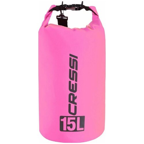 Гермомешок, герморюкзак, влагозащитная сумка CRESSI с лямкой DRY BAG объем 15 литров розовый