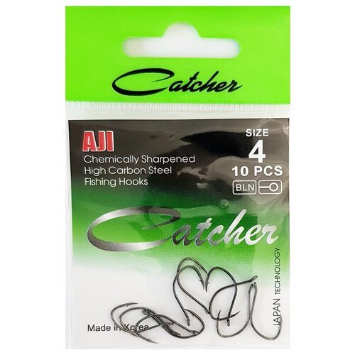 Крючок 'Catcher' AJI Size 4 (1 пакетик)