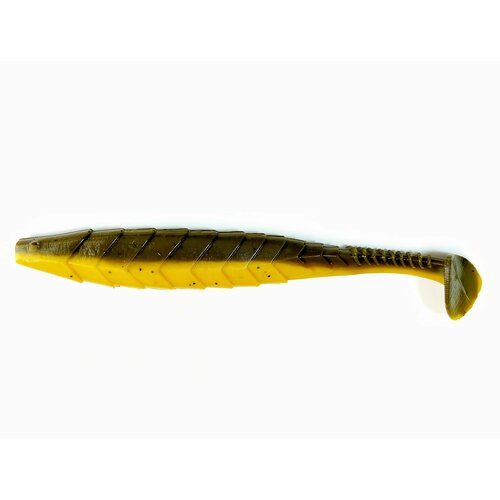 Мягкая силиконовая приманка Pike Minnow 20см; 1шт; Желто-черный/Boloto (UV)